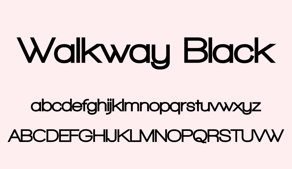 walkway-black font