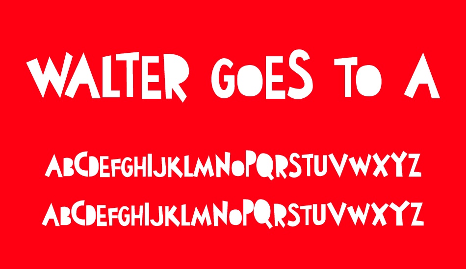 walter-goes-to-america font