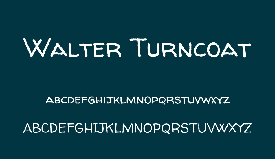 walter-turncoat font