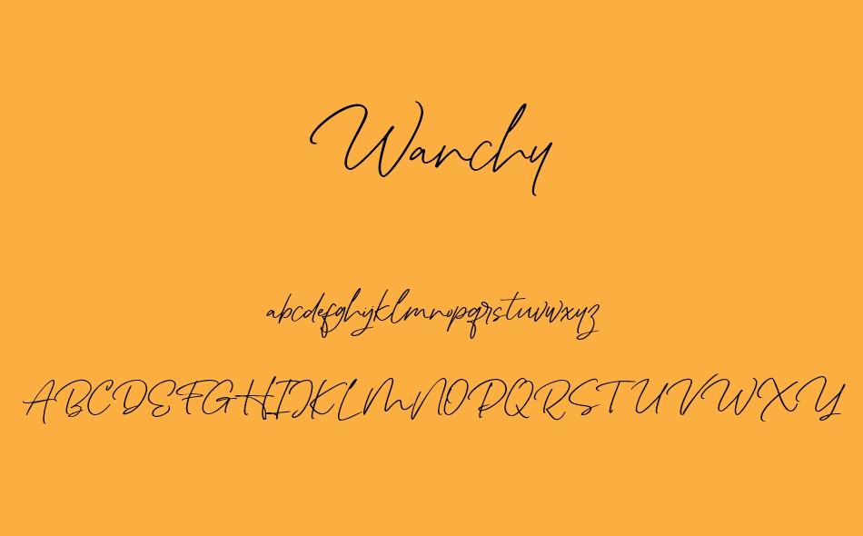 Wanchy font