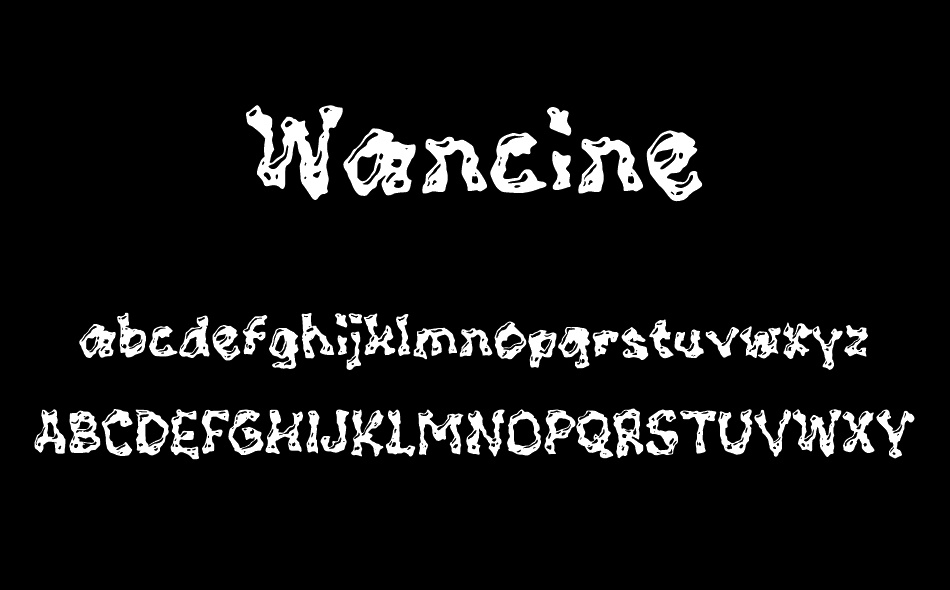 Wancine font