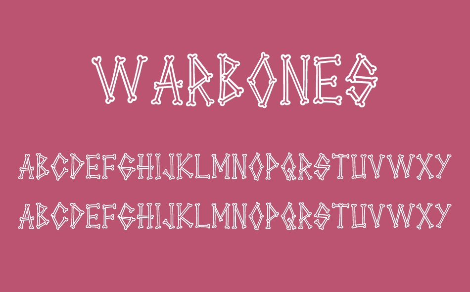 Warbones font