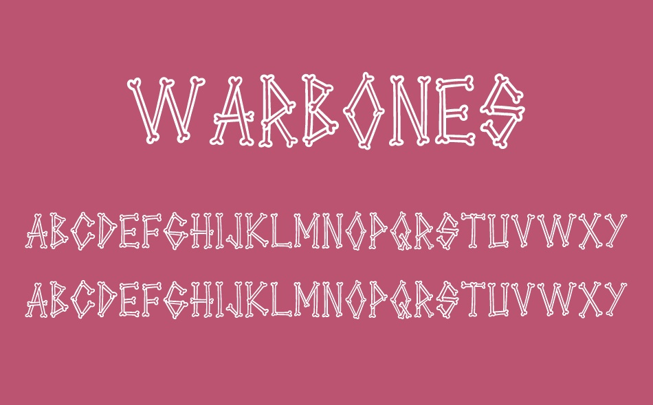 Warbones font