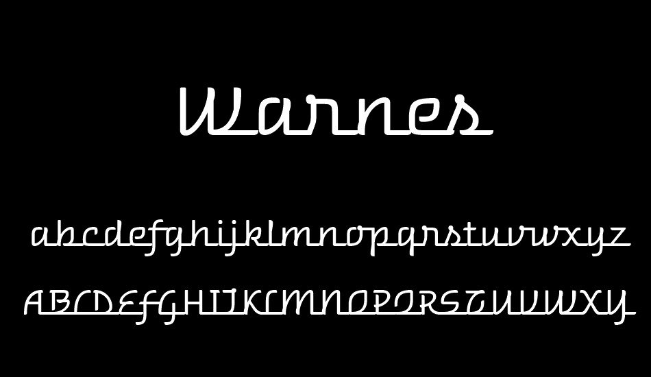 warnes font