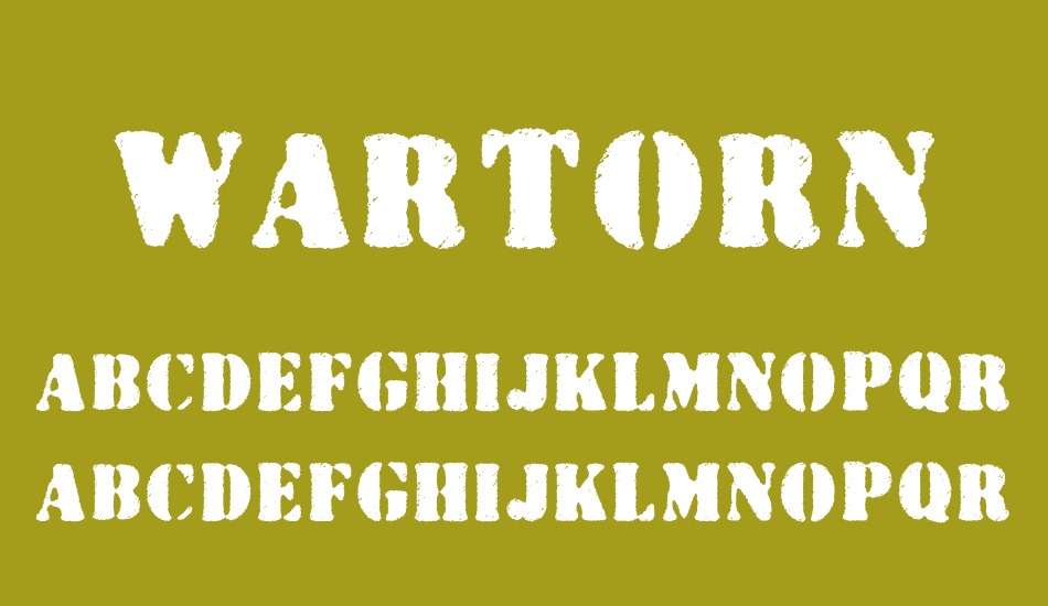 wartorn font