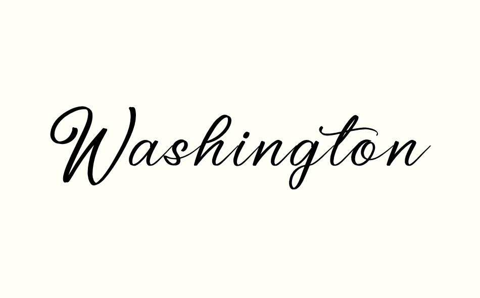 Washington Delmonte font big