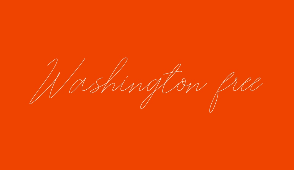 washington-free font big