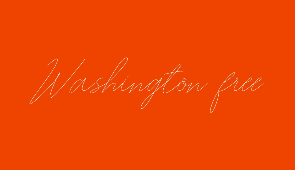 washington-free font big