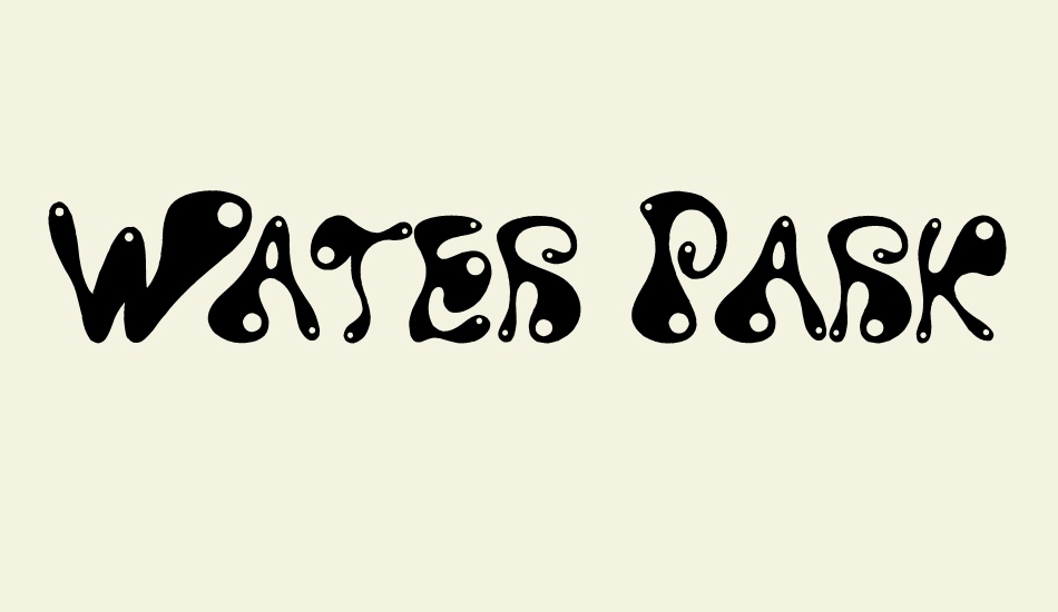 water-park font big