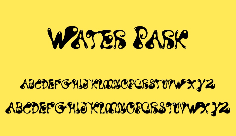 water-park font