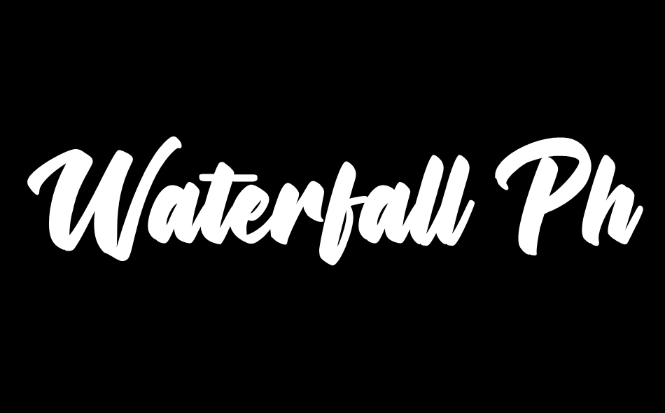 Waterfall Phoenix font big