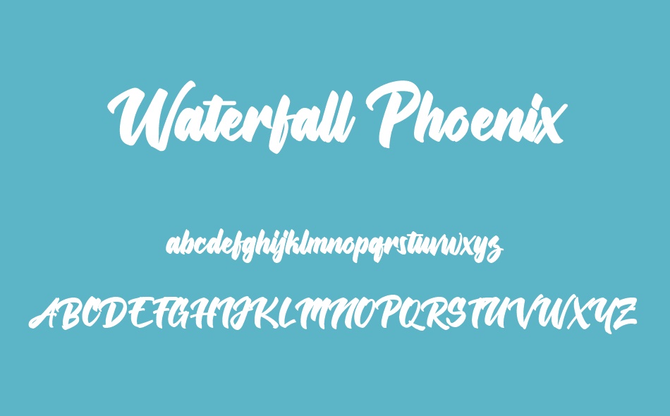 Waterfall Phoenix font