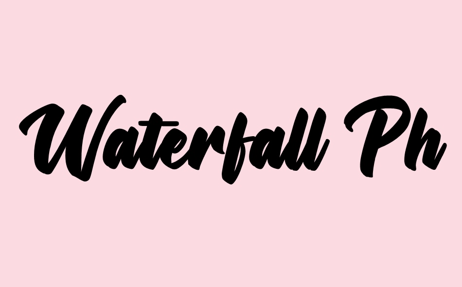 Waterfall Phoenix font big