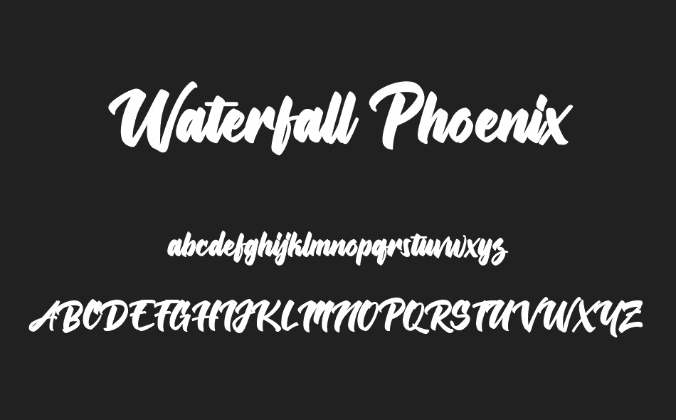 Waterfall Phoenix font