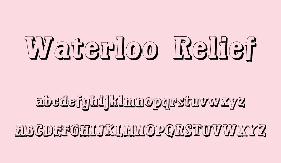 waterloo-relief font
