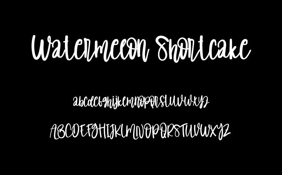 Watermelon Shortcake font