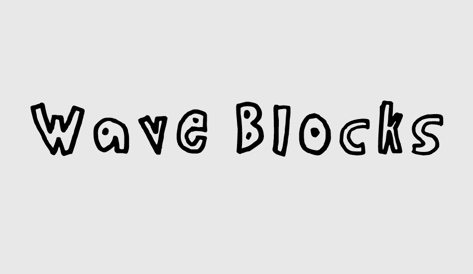 wave-blocks font big