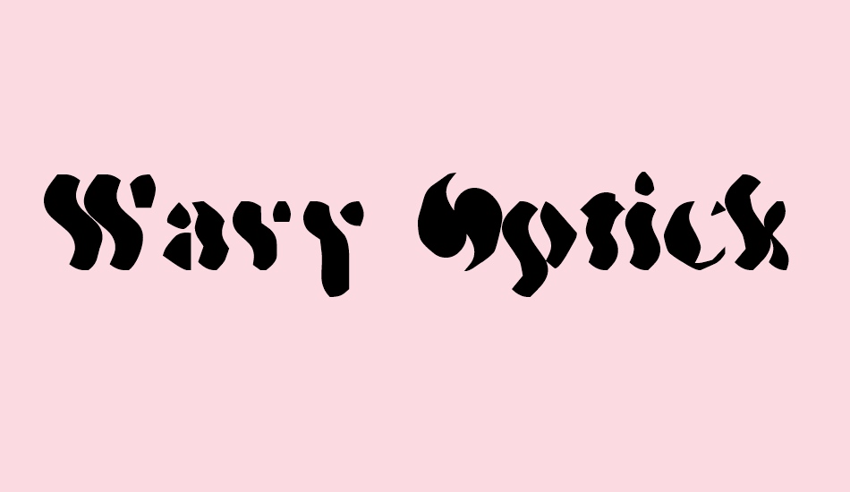 wavy-optickal font big