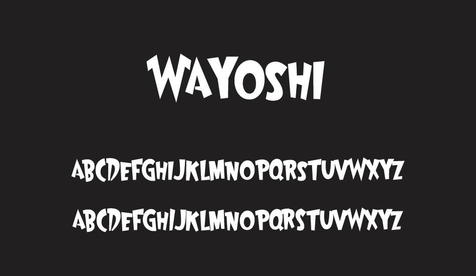 wayoshi font
