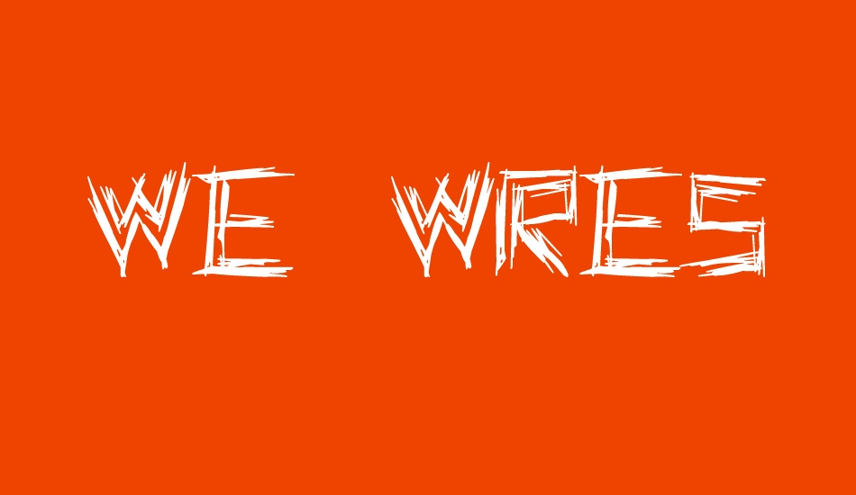 we-wrestle font big