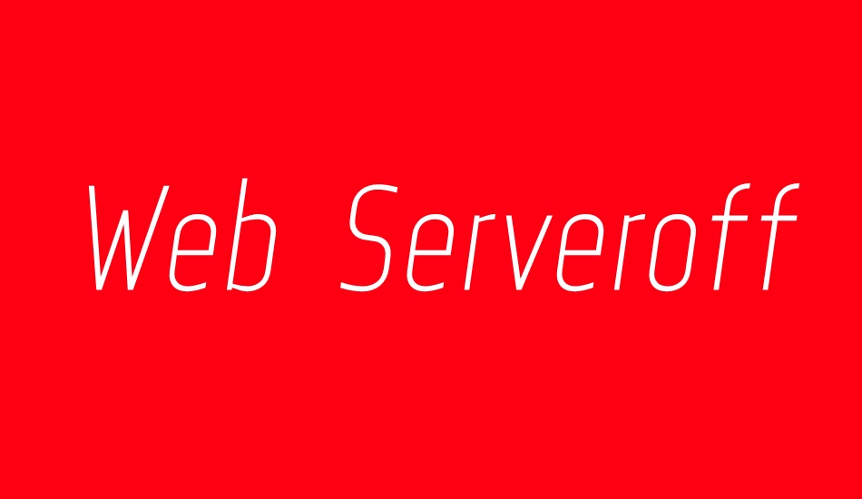web-serveroff font big