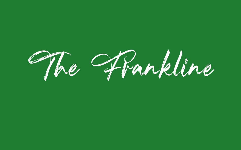The Frankline font big