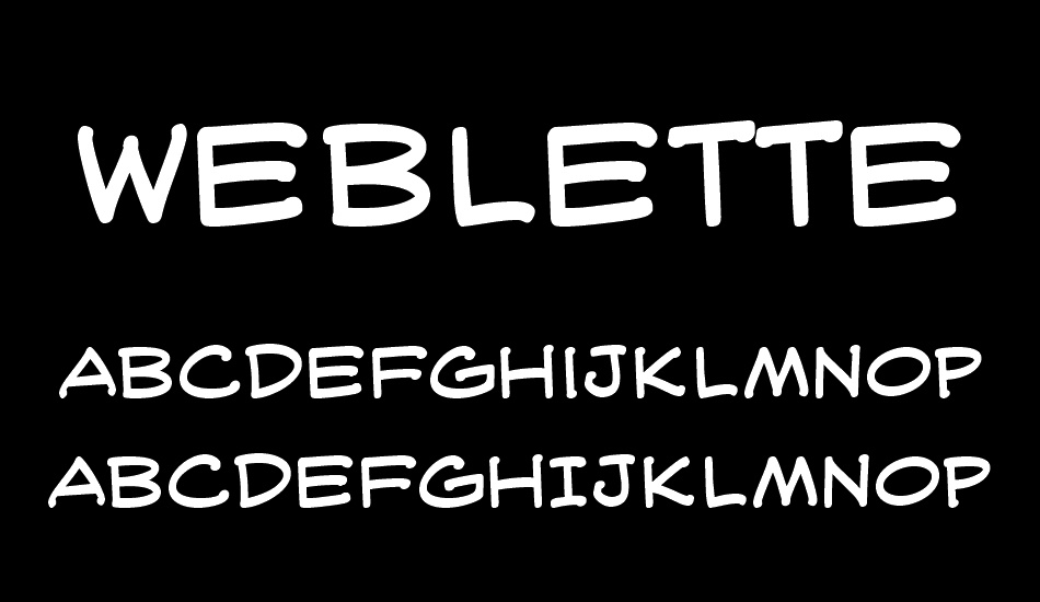 webletterer-bb font