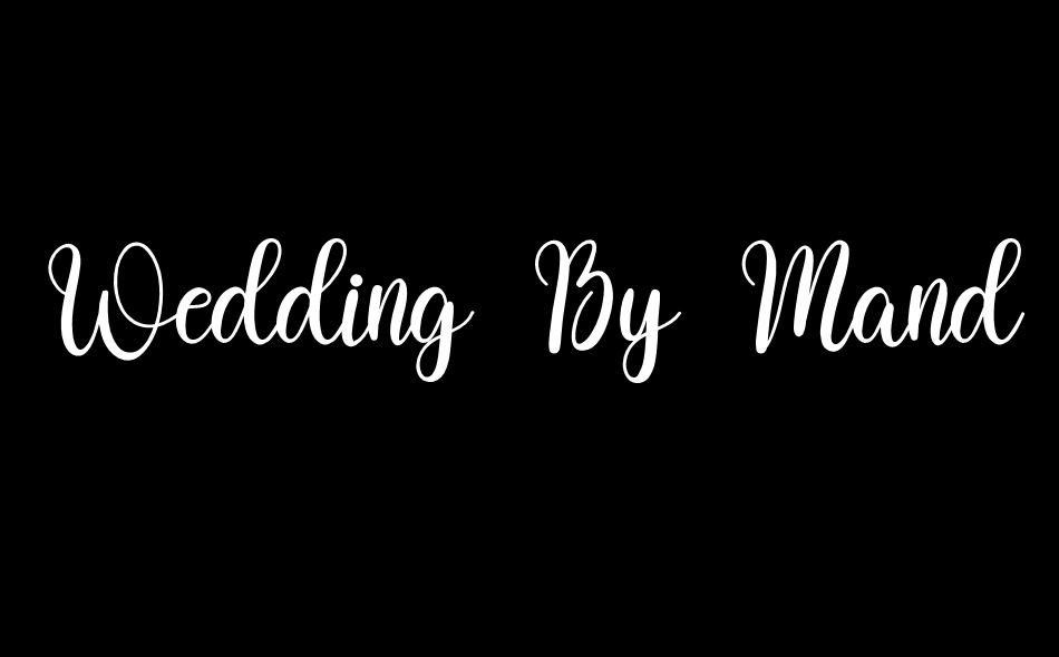 Wedding By Mandala font big
