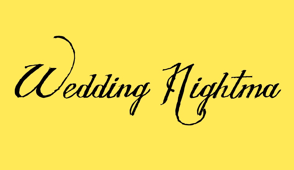 wedding-nightmares-personal-use font big