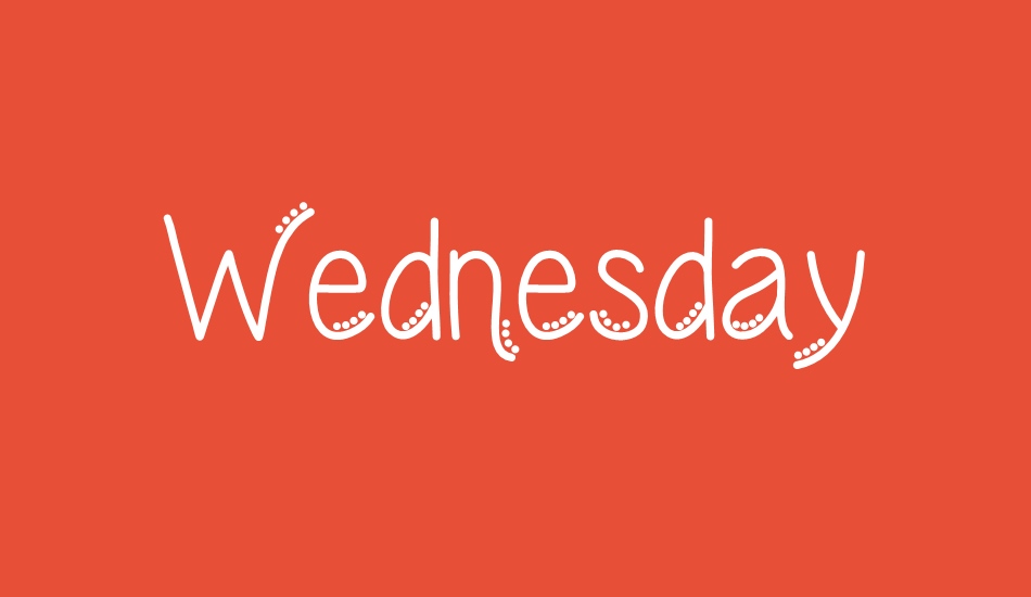 wednesday font big