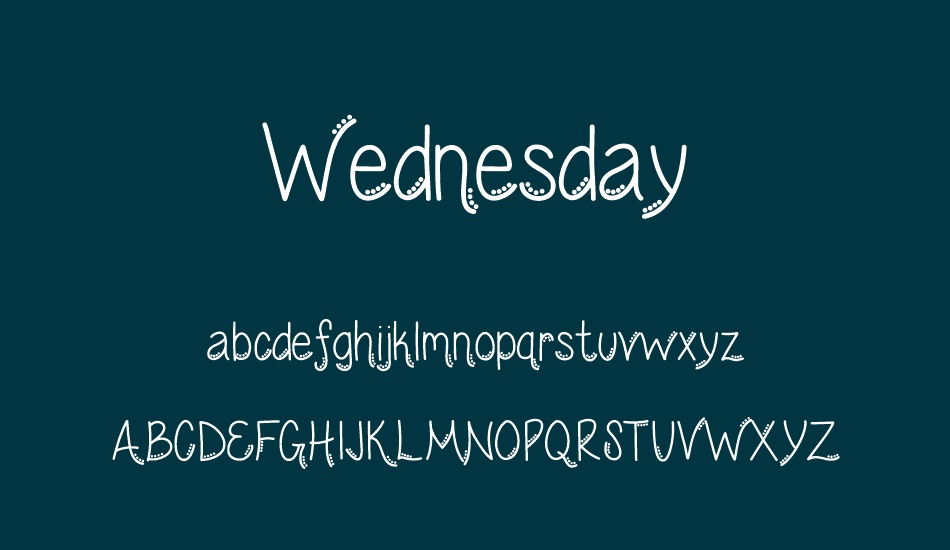 wednesday font