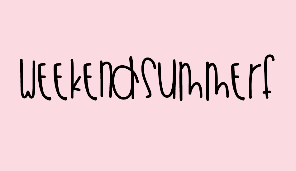 weekendsummerfun font big