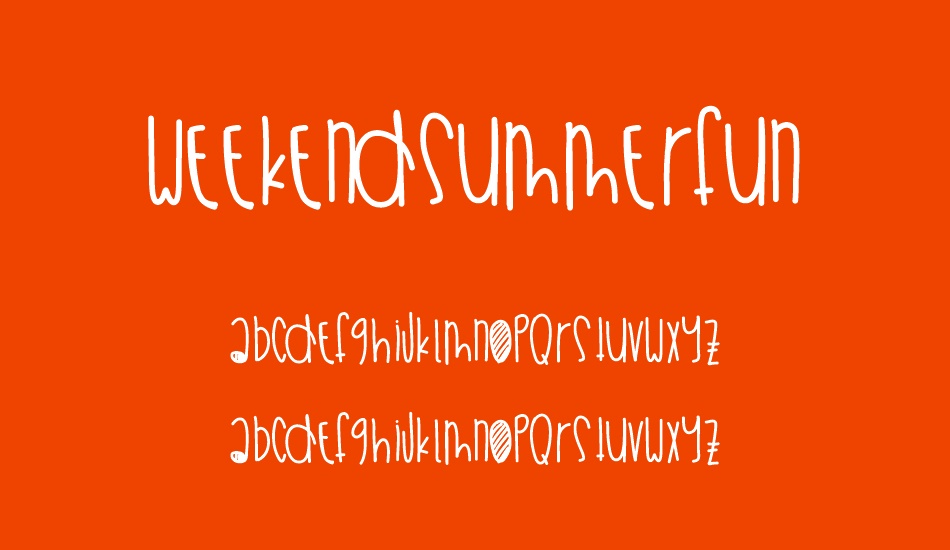 weekendsummerfun font