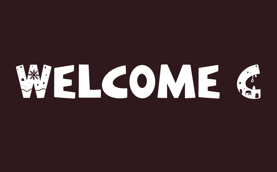 Welcome Christmas font big