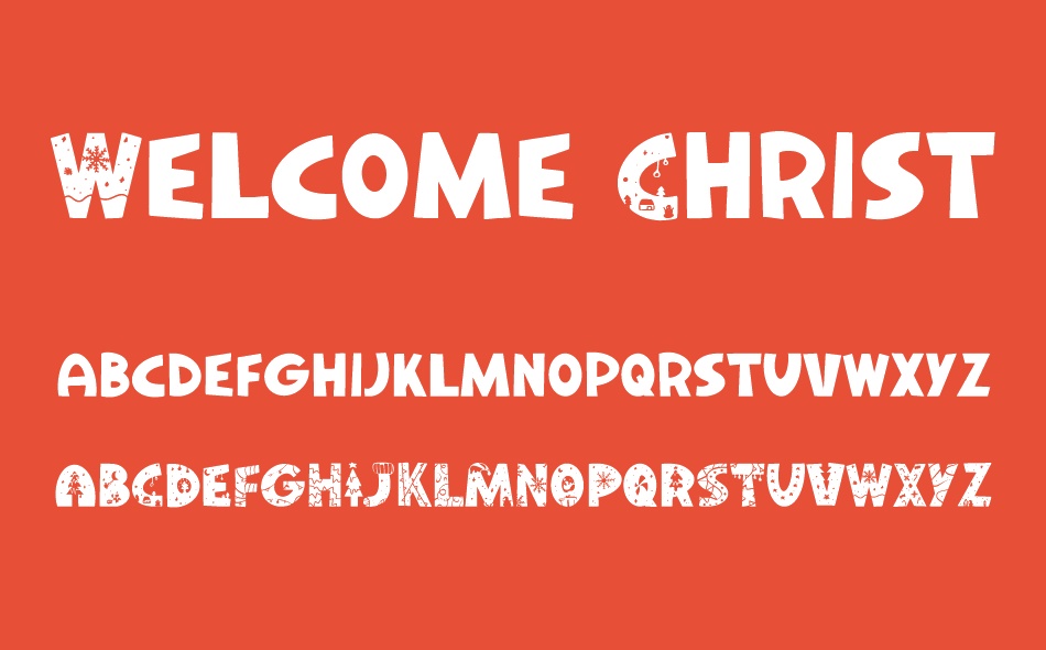 Welcome Christmas font