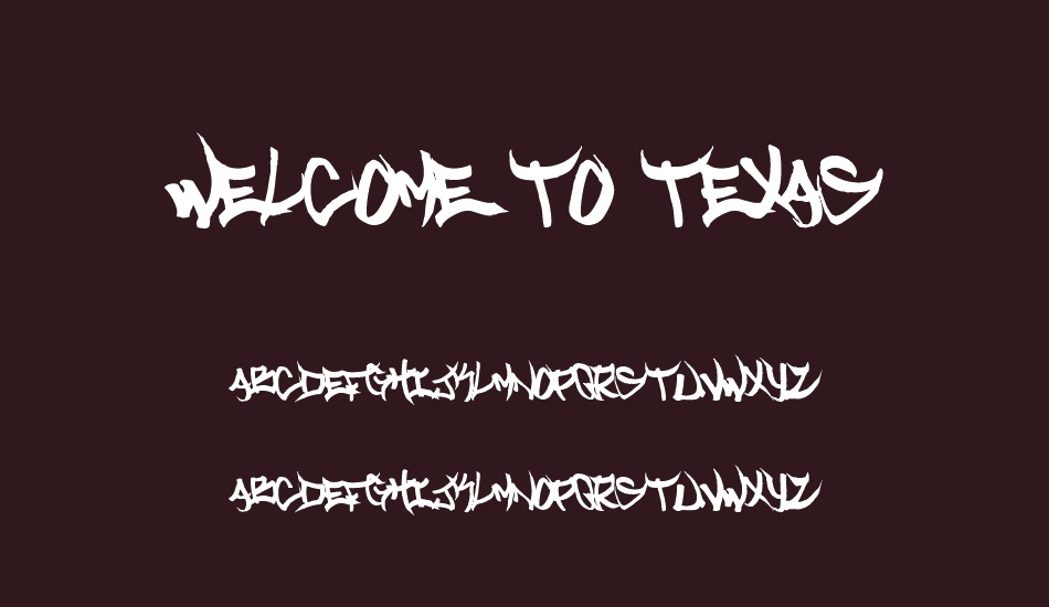 welcome-to-texas font
