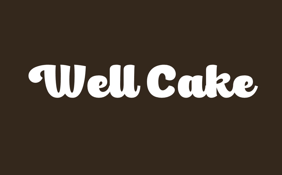 Well Cake font big