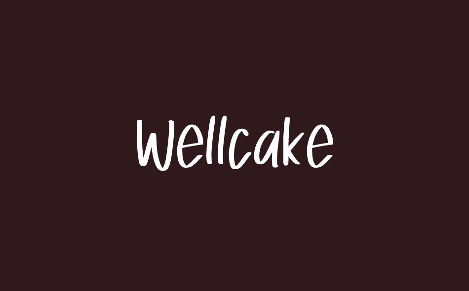 Wellcake font big