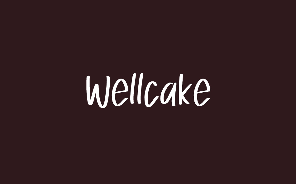 Wellcake font big