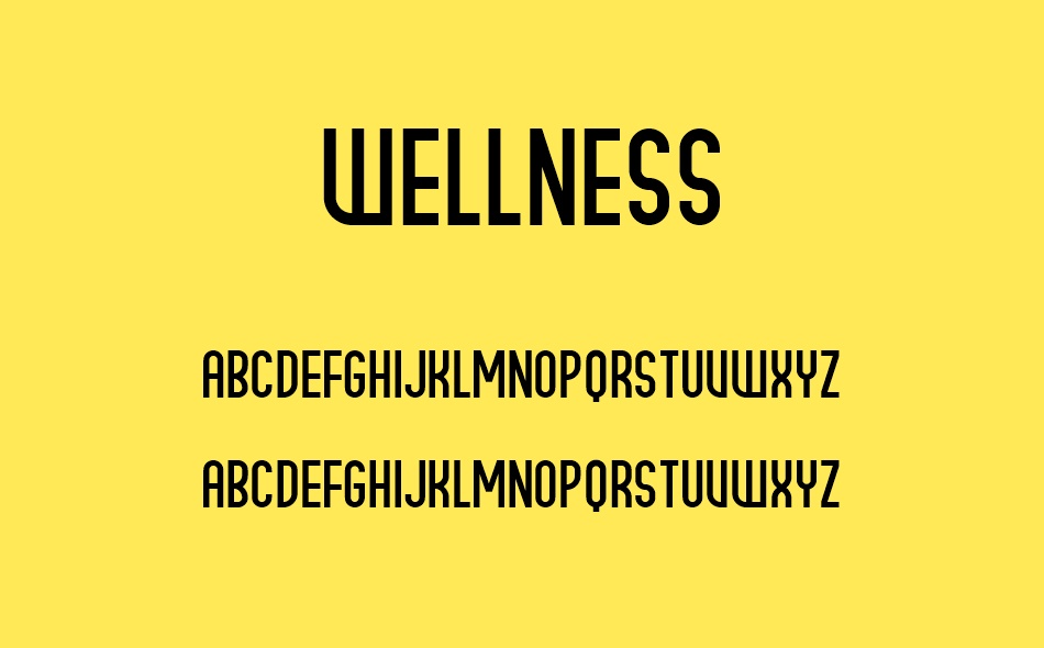 Wellness font