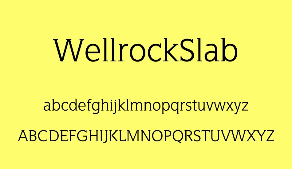 wellrockslab font