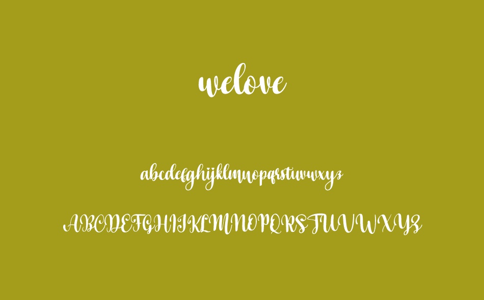 Welove font