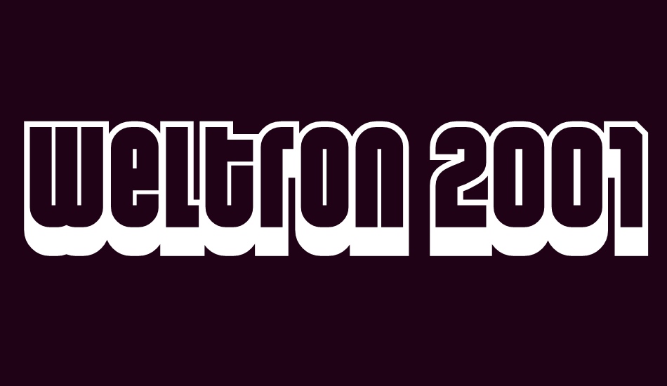 weltron-2001 font big