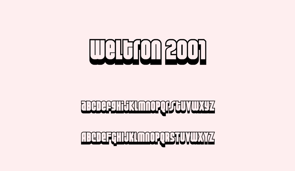 weltron-2001 font