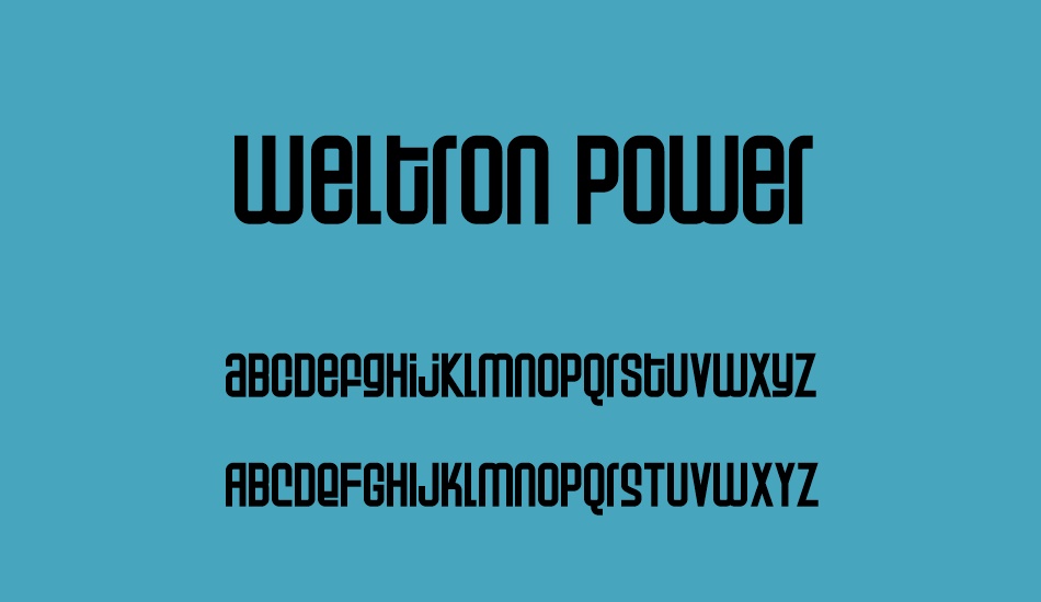 weltron-power font