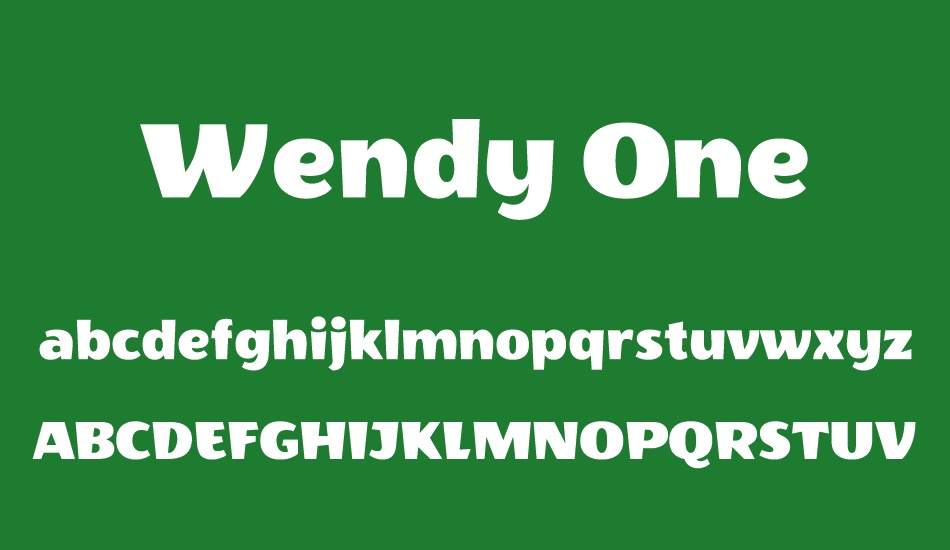 wendy-one font