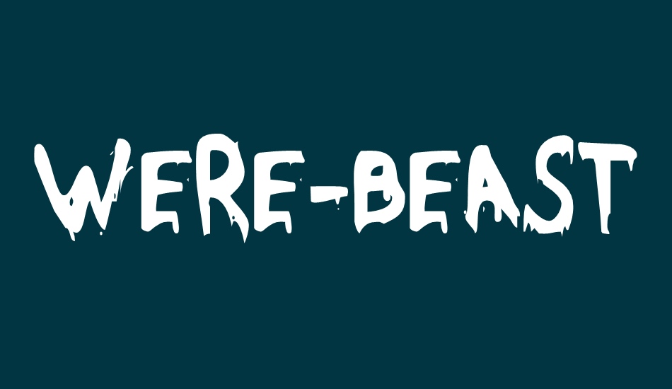 were-beast-condensed font big