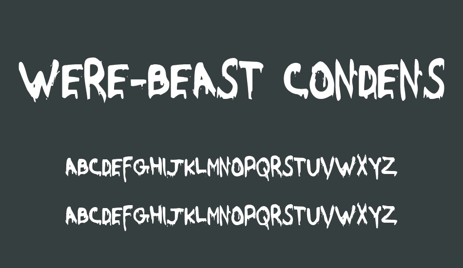 were-beast-condensed font