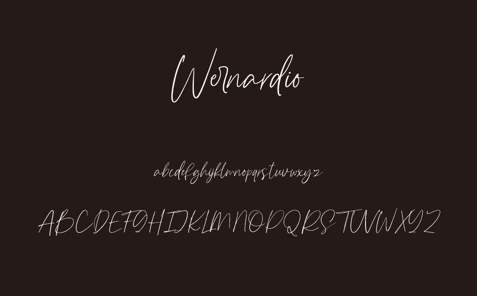 Wernardio font