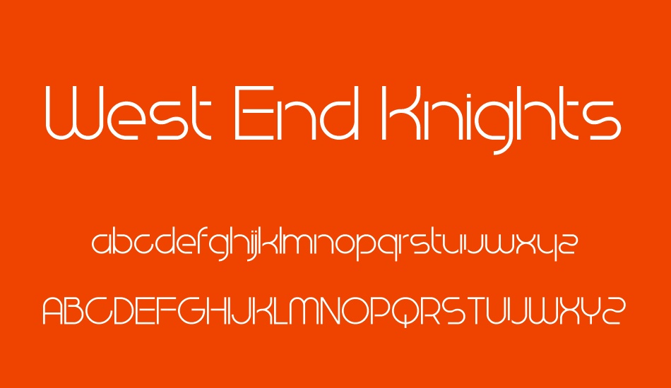 west-end-knights font